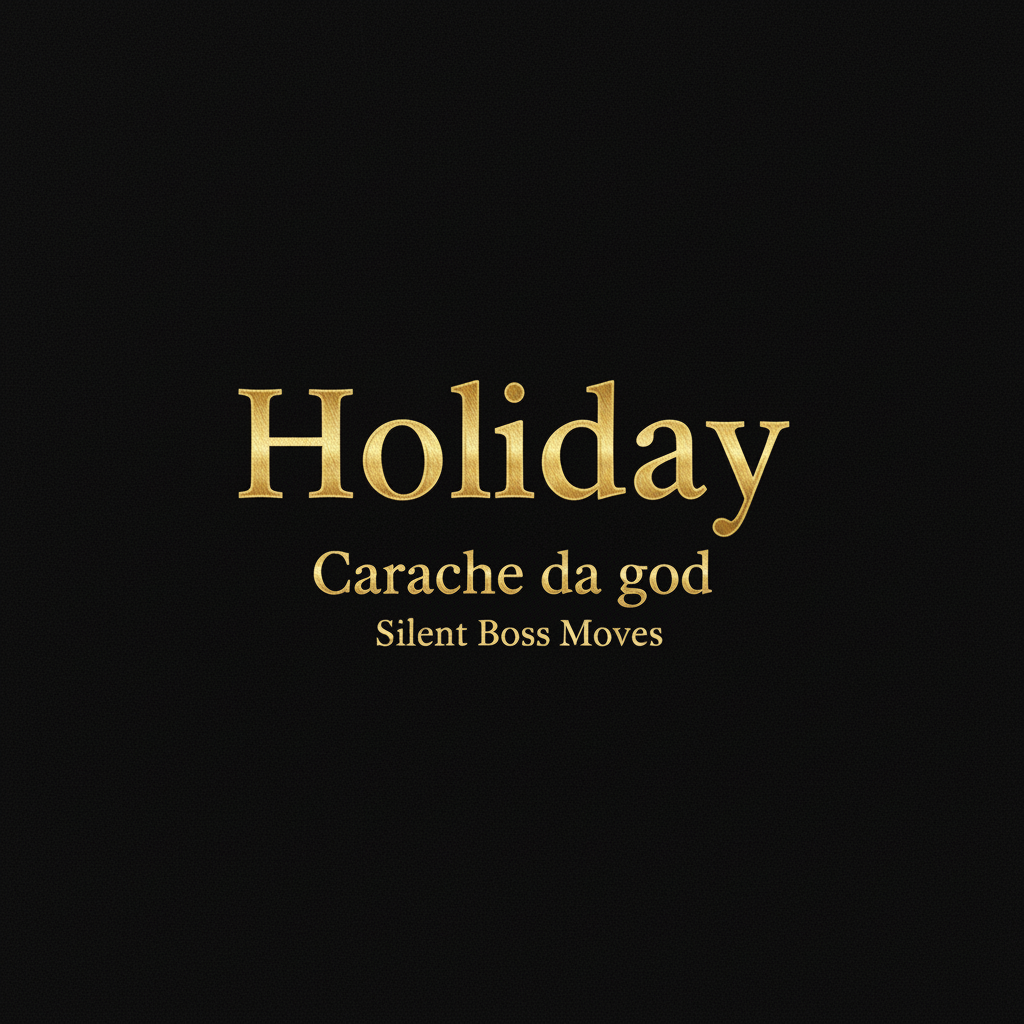 Holiday – Digital Hip-Hop Single | Carache da god