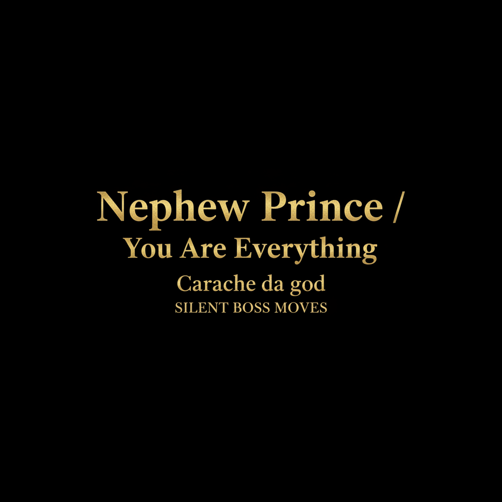Nephew Prince / You Are Everything Hip-Hop Single Cover Art – Carache da god – Silent Boss Moves
