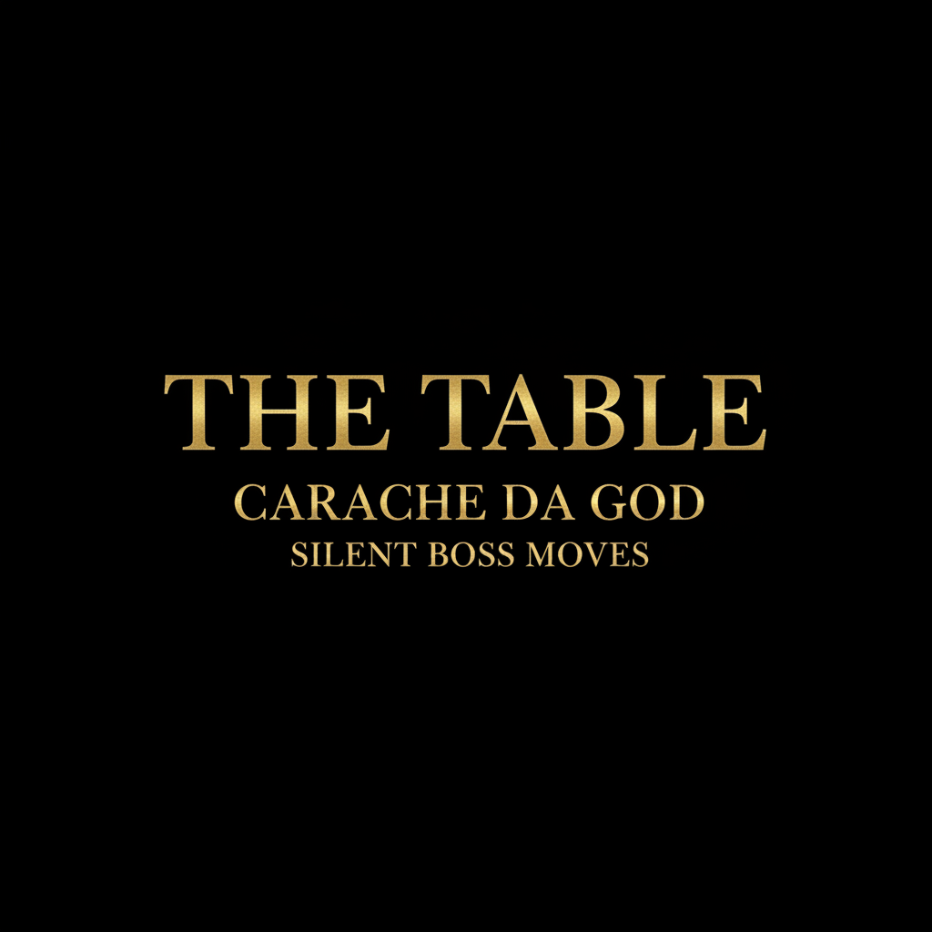 The Table Hip-Hop Single Cover Art – Carache da god – Silent Boss Moves