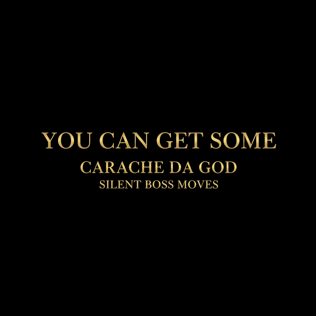 You Can Get Some Hip-Hop Single Cover Art – Carache da god – Silent Boss Moves