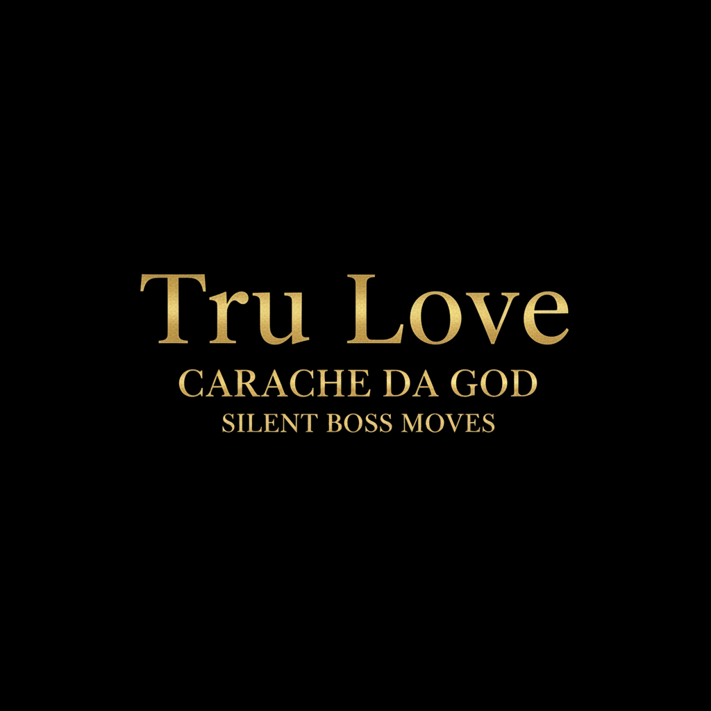 Tru Love Hip-Hop Single Cover Art – Carache da god – Silent Boss Moves